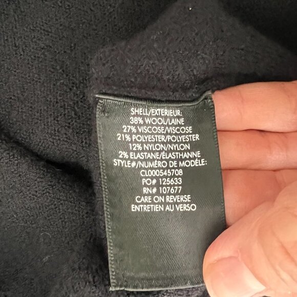 Alice + Olivia black cropped front ruched top size M - Picture 4 of 5